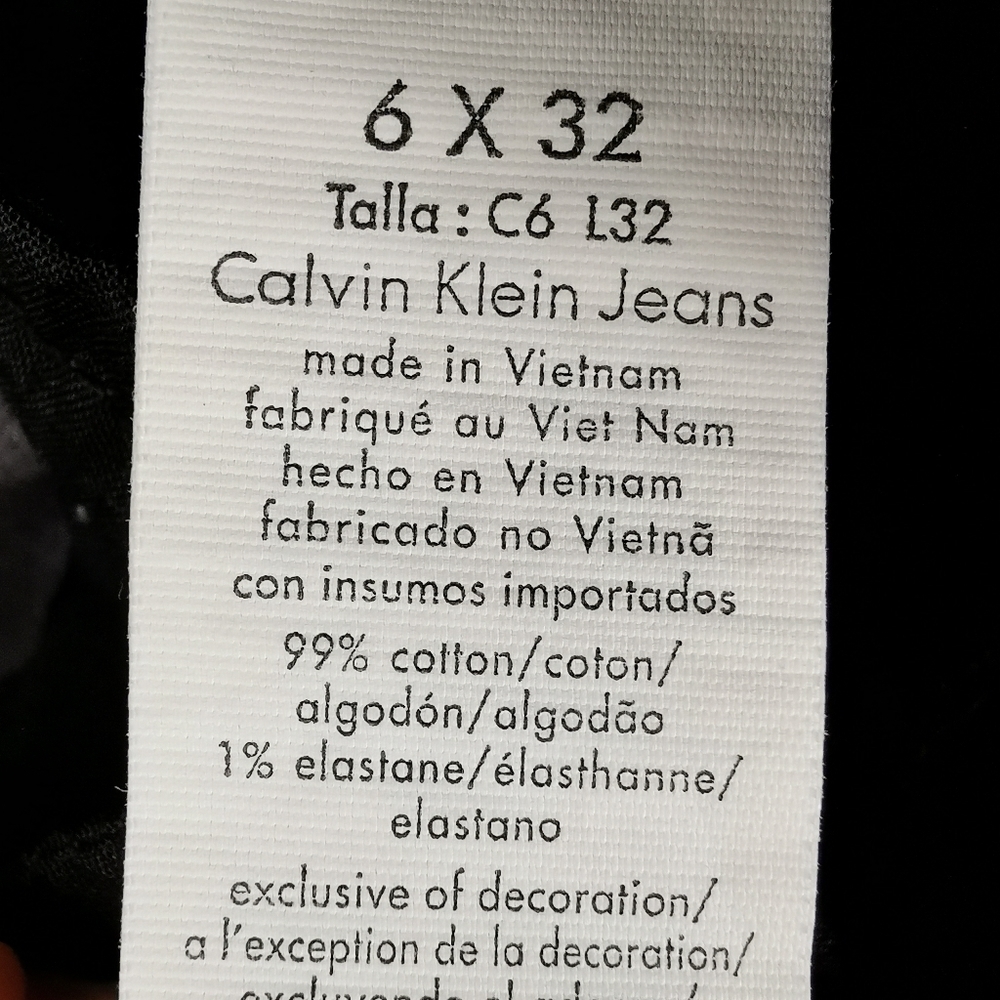 Calvin Klein EUC Jeans Womens 6 Corduroy Straight - Picture 9 of 10